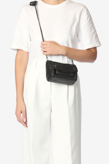 Jerome Dreyfuss crossbody Lulu S 44LULUSVE calfskin noir silver