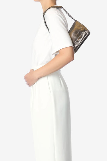 Jerome Dreyfuss crossbody Lulu S 45LULUSCH lame champagne