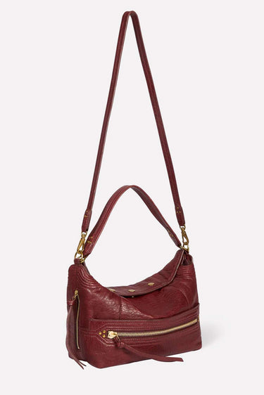 Jerome Dreyfuss Lucky Hobo Handbag 48LUCKHOAG Bubble Burgundy