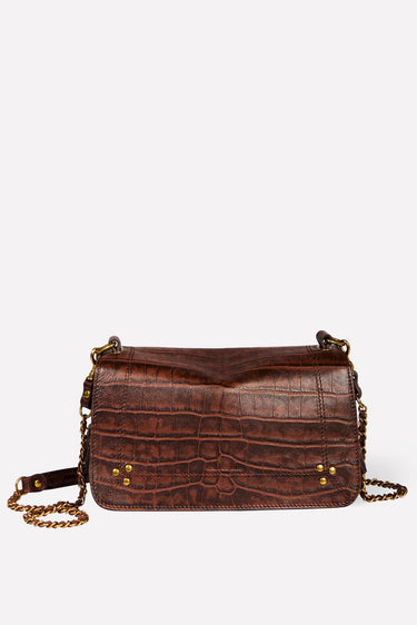 Jerome Dreyfuss crossbody Bobi 48BOBIMO Imprimé Croco Cigare