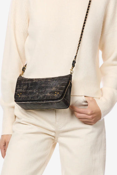 Jerome Dreyfuss crossbody Bobi S 47BOBISMO imprime croco grunge