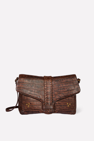 Jerome Dreyfuss crossbody Harry M 48HARRYMMO Imprimé Croco Cigare
