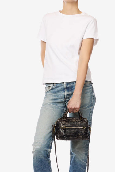 Jerome Dreyfuss crossbody Lucky Bowling Mini 47LUCKYBOMIMO imprime croco grunge