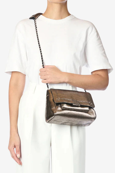 Jerome Dreyfuss crossbody Lulu M 44LULUMCH lame champagne
