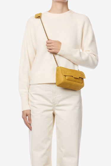 Jerome Dreyfuss crossbody Lulu S 47LULUSTA imprime croco moutarde