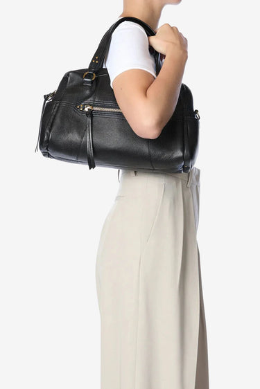 Jerome Dreyfuss handtas Lucky Bowling 45LUCKBOBU buffalo noir brass