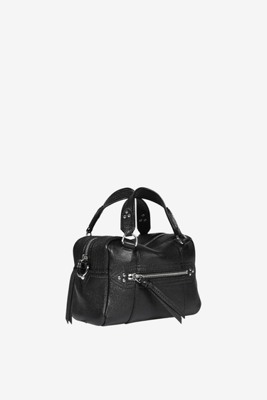 Jerome Dreyfuss handbag Lucky Bowling Mini 46LUCKYBOMIBU buffalo black silver