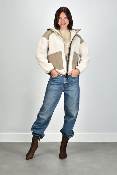 KWAY jas Angelique 4.0 Orsetto K7135LW A02 beige taupe/ecru