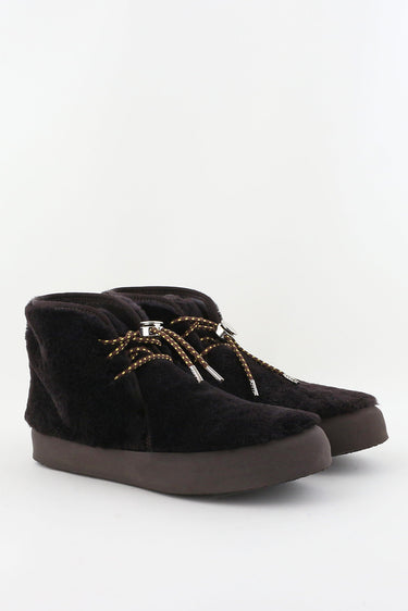 Le Monde Beryl enkellaarsjes Desert Shearling DBT-SHE-BRO chocolate