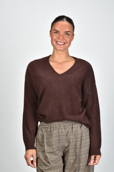 Les Tricots de Lea trui Mapouy 38802 mocha