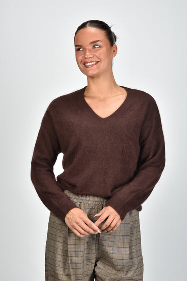 Les Tricots de Lea trui Mapouy 38802 mocha