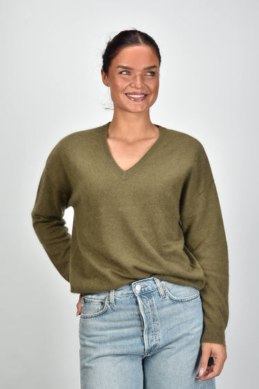 Les Tricots de Lea trui Mapouy 38802 olive