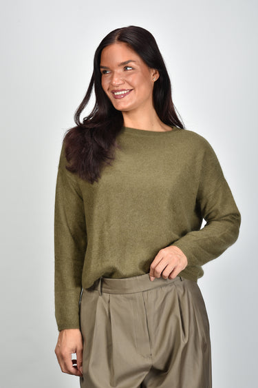 Les Tricots de Lea trui Marcel 36739 olive