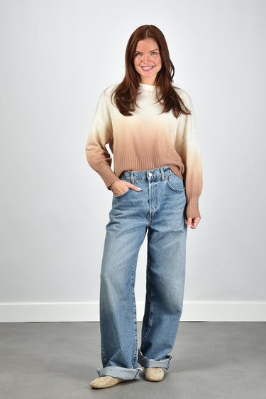 Les Tricots de Lea trui Mava 37545 camel