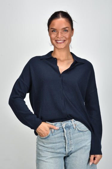 Les Tricots de Lea vest Giscon 37052 marine