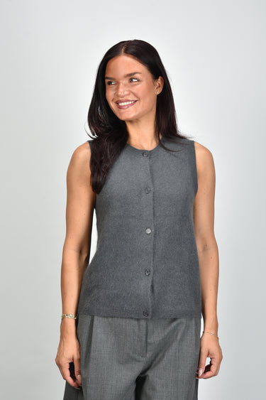 Les Tricots de Lea vest Grammya 37014 grey