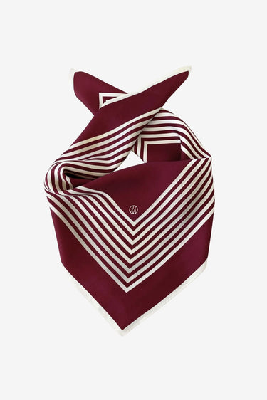 Lescarf shawl 1001WR No. 13 Wine Red & Cream / 65cm
