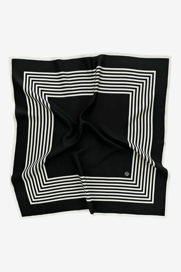 Lescarf shawl 1002 No. 2 / Black & White/ 65cm