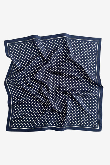 Lescarf shawl PDN65 Polkadot Scarf/ Navy / 65cm