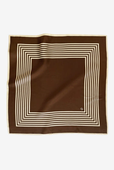 Lescarf shawl Striped SMM65 mocha mousse/cream 65cm