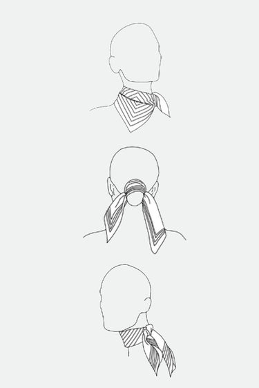 Lescarf shawl Striped ST65 taupe/black 65cm