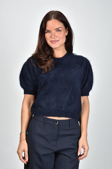 Lisa Yang trui Juniper 2023253 navy brushed