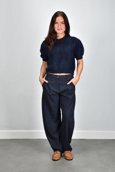 Lisa Yang trui Juniper 2023253 navy brushed