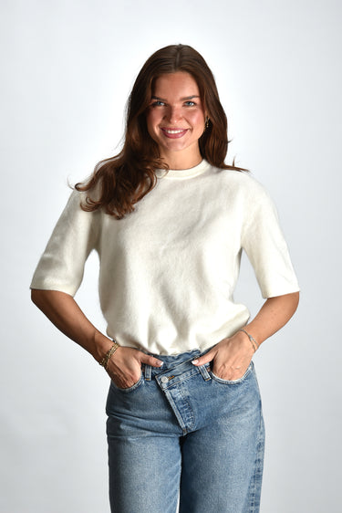 Lisa Yang trui Maren 2026061 cream brushed