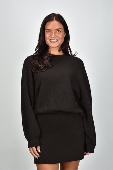 Lisa Yang trui Veira Sweater 2026055 dark oak