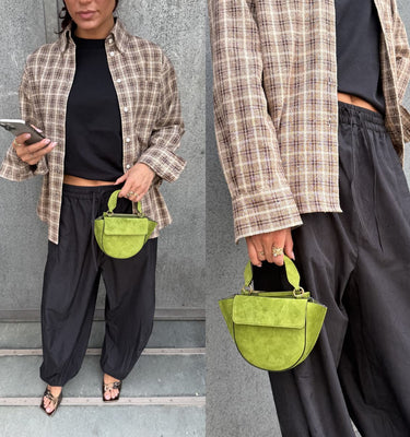 Lise wearing new collection Rohe in a total look by Marjon Snieders