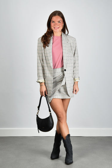 Marant Etoile blazer Selda VE0611FA-D1F01E ecru/pink