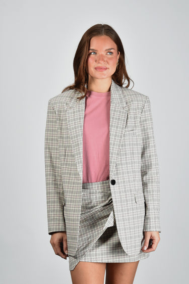 Marant Etoile blazer Selda VE0611FA-D1F01E ecru/pink