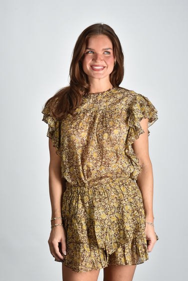 Marant Etoile blouse Daliyane HT0816FC-D1J14E khaki