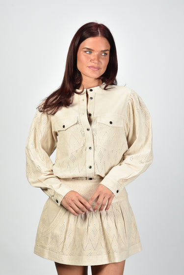 Marant Etoile blouse Kaina-Ga CH0335FA-D3I01E beige