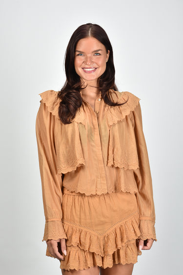 Marant Etoile blouse Kelmon-Ga HT0223FA-D3J10E caramel