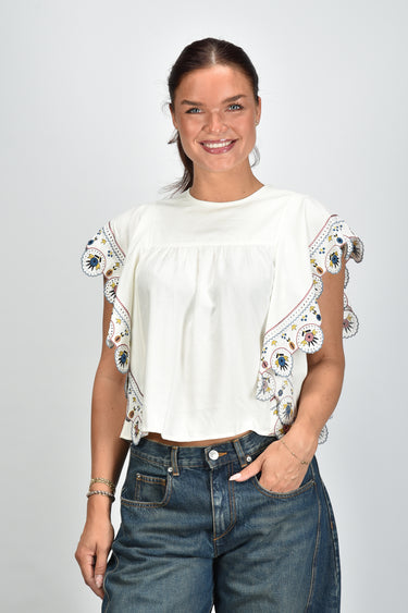 Marant Etoile blouse Marlie-Gb HT0930FA-D3J06E ecru