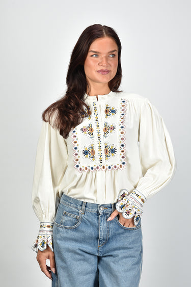 Marant Etoile blouse Monique-Gb HT0904FA-D3J06E ecru