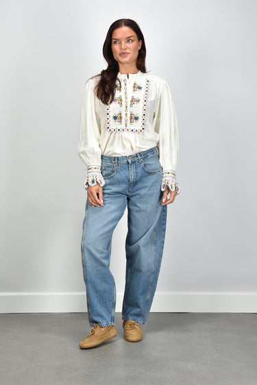 Marant Etoile blouse Monique-Gb HT0904FA-D3J06E ecru