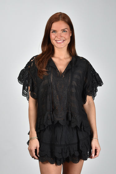 Marant Etoile blouse Payton HT0768FA-D1J05E black