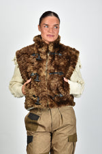 Marant Etoile gilet Jocya-Gc GI0088FA-D3A01E brown