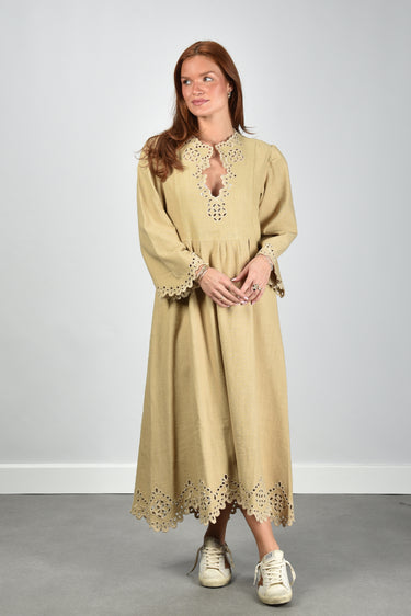 Marant Etoile jurk Tianny PRO0656FB-D1J04E sahara