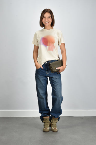 Marant Etoile t-shirt Zewel TS0001FA-D1N11E ecru