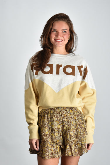 Marant Etoile trui Houston SW0006FA-A1M08E light ochre