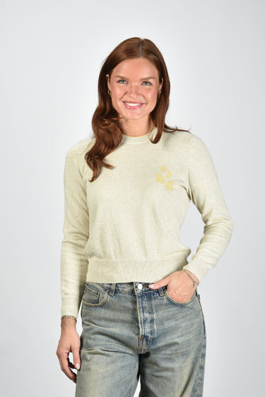 Marant Etoile trui Lanta PU0858FA-D1L16E light grey/light yellow