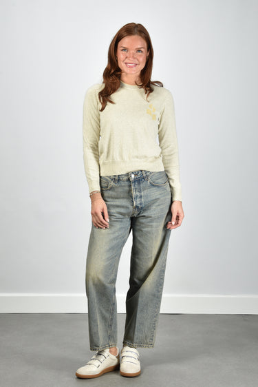 Marant Etoile trui Lanta PU0858FA-D1L16E light grey/light yellow