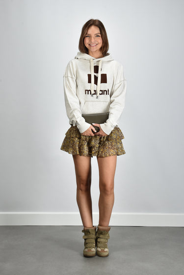 Marant Etoile trui Mansel SW0001FA-A1M07E ecru/brown