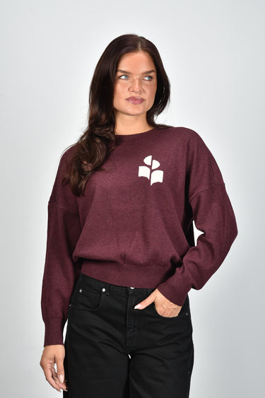 Marant Etoile trui Marisans-Gz PU0053FA-A1X05E burgundy