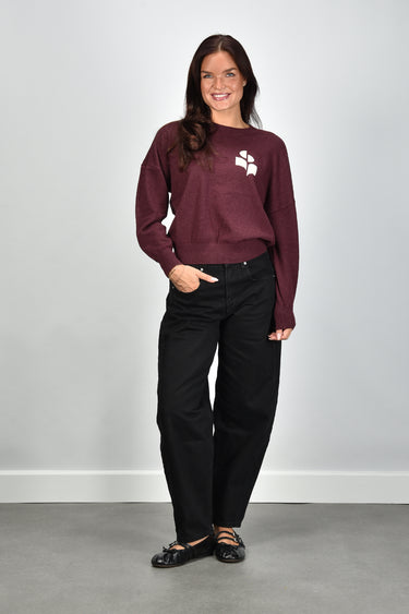 Marant Etoile trui Marisans-Gz PU0053FA-A1X05E burgundy