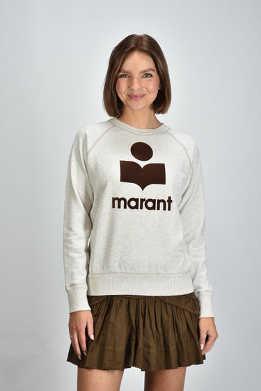 Marant Etoile trui Millyny SW0160FA-A1M07E ecru/brown