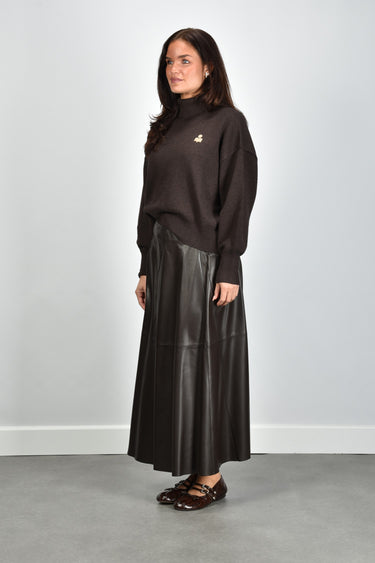 Isabel Marant Marant Etoile trui Nasha PU0663FA-C1L17E chocolate/butter